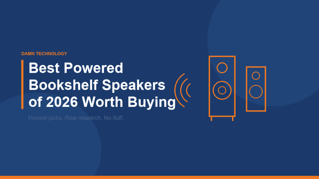 Best powered bookshelf speakers of 2026 comparison guide from Damn Technology